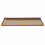 vidaXL Tapis d'escalier 15 Pièces 65x21x4 cm Rouge mat