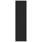 vidaXL Meuble TV en Chêne Noir  dimensions 30 5 x 30 x 110 cm  fabriqué en bois d'ingénierie