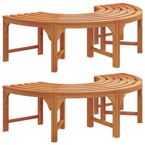 vidaXL Banc d'arbre 160 cm en eucalyptus solide pour l'extérieur