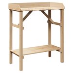 Table de rempotage de jardin vidaXL 75x40x90 cm en bois de pin massif