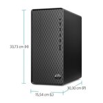 PC de bureau HP M01-F2246nf - Core i5-12400 - RAM 8Go - Stockage 512Go SSD - Windows 11 - Clavier & souris filaires