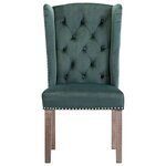 vidaXL Chaises à manger lot de 6 vert foncé velours