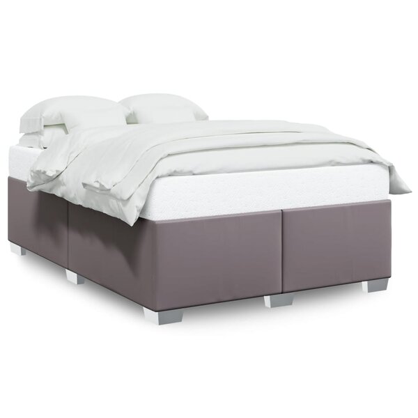 vidaXL Cadre de lit sans matelas gris 160x200 cm similicuir