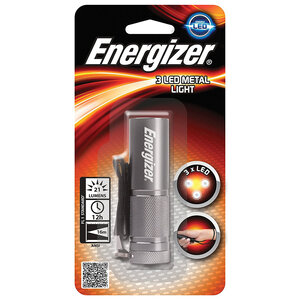 Energizer 3 led metal light