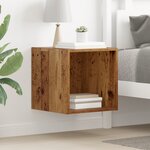 vidaXL Meuble mural Bois ancien 37 x 37 x 37 cm Bois d'ingénierie