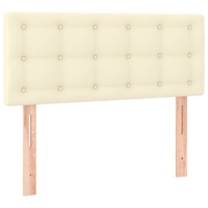 vidaXL Tête de lit Crème 90x5x78/88 cm Similicuir