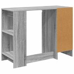 vidaXL Bureau Gris Sonoma 100 x 40 x 75 cm Bois d'ingénierie