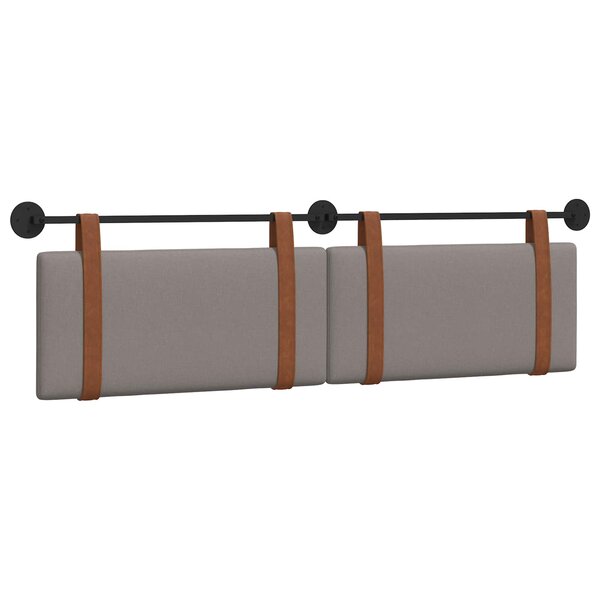 vidaXL Tête de lit suspendue Taupe PU antique