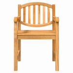 vidaXL Chaises de jardin lot de 2 58x59x88 cm bois de teck solide