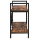 vidaXL Étagère Chêne fumé 100 x 33 5 x 64 cm Bois d'ingénierie