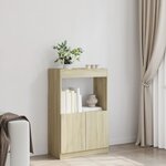 vidaXL Buffet haut chêne sonoma 63x33x100 cm bois d'ingénierie