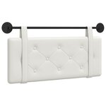 vidaXL Tête de lit suspendue Blanc Simili cuir