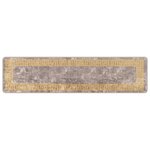 vidaXL Coureur de Tapis MARSA Gris 50 x 200 cm Polyester et PVC