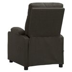 vidaXL Fauteuil électrique de massage Taupe Tissu