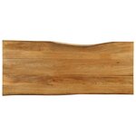 vidaXL Dessus de table 140x60x3 8 cm bord vivant bois massif manguier