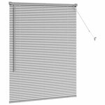 vidaXL Store de Fenêtre Argenté 105 x 130 cm Aluminium