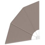 vidaXL Écran de confidentialité pour balcon Taupe 115 x 115 cm tissu