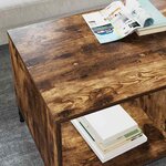 vidaXL Table basse Chêne fumé 90 x 49 x 46 cm Bois d'ingénierie