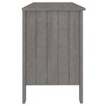 vidaXL Bureau HAMAR Gris clair 113x50x75 cm Bois massif de pin