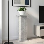 vidaXL Support de Plante 2 pc Gris béton 30 5 x 30 x 80 5 cm