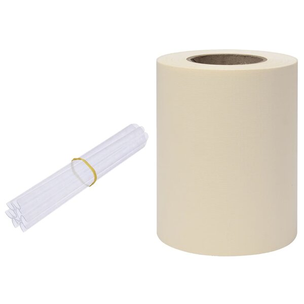vidaXL Écran d'intimité de jardin PVC 70x0 19 m Crème