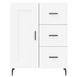 vidaXL Buffet blanc 69 5x34x90 cm bois d'ingénierie
