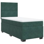vidaXL Sommier à lattes de lit et matelas Vert foncé 80x200 cm Velours
