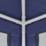 vidaXL Tente de fête avec 4 parois latérales en maille Bleu 3x4 m PEHD