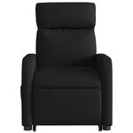 vidaXL Fauteuil de massage inclinable Noir Tissu
