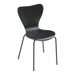 Lot de 4 chaises de salle à manger moderne design robuste noir 03_0009813