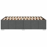 vidaXL Cadre de lit sans matelas gris foncé 120x200 cm tissu