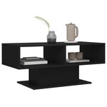 Vidaxl table basse noir 103 5x50x44 5 cm aggloméré