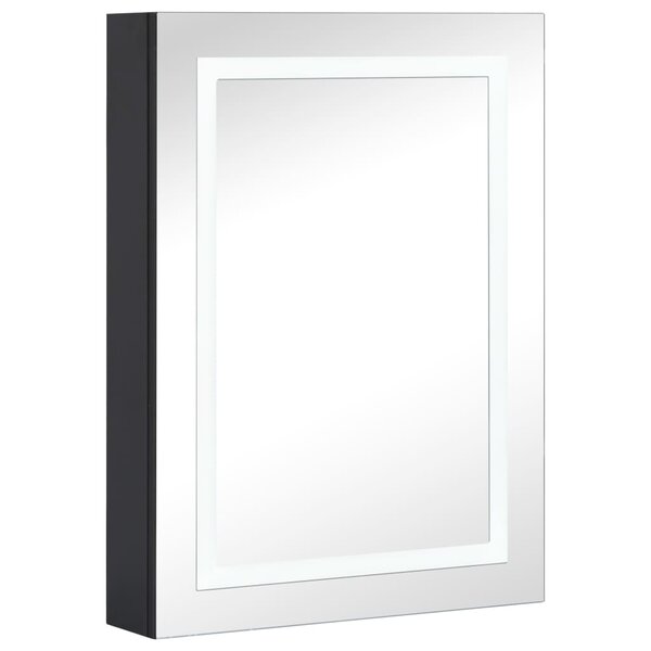 vidaXL Armoire de salle de bain à miroir LED 50x13x70 cm