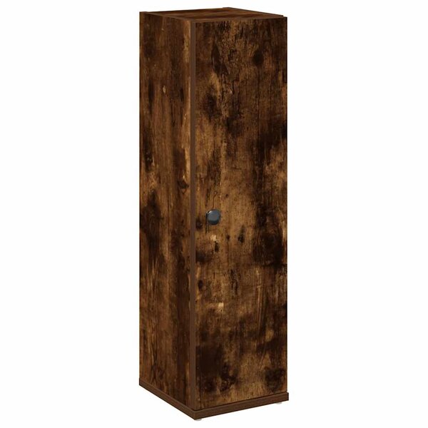 vidaXL Meuble de salle de bain avec porte-rouleau chêne fumé