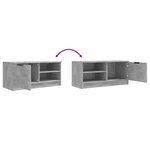 vidaXL Meubles TV 2 Pièces Gris béton 80x35x36 5 cm Bois d'ingénierie