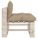 vidaXL Salon palette de jardin 6 Pièces avec coussins bois de pin