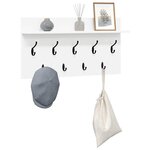 vidaXL Porte-manteau mural Blanc 80 x 40 x 12 cm Bois d'ingénierie