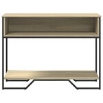 vidaXL Table console chêne sonoma 100x35x74 5 cm bois d'ingénierie