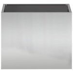 vidaXL Cache-pot de jardin Argent 50 x 32 x 40 cm Acier galvanisé