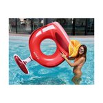 Bouée gonflable ronde xxl pour piscine & plage ultra confort  flotteur deluxe - cocktail passion ø158cm