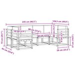 vidaXL Ensemble de canapés d'extérieur 6 Pièces Blanc et anthracite
