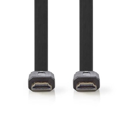 NEDIS Flat High Speed HDMI™ Cable with Ethernet - HDMI™ Connector  -  HDMI™ Connector - 10 m - Noir