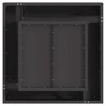 vidaXL Braise Noir 60 x 60 x 30 cm Acier laminé à froid