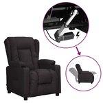 vidaXL Fauteuil Noir Similicuir