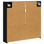 vidaXL Armoire Miroir de Salle de Bain Chêne noir 73.5 x 15.5 x 70 cm