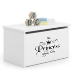 Coffre à jouets Daria écriture princesse