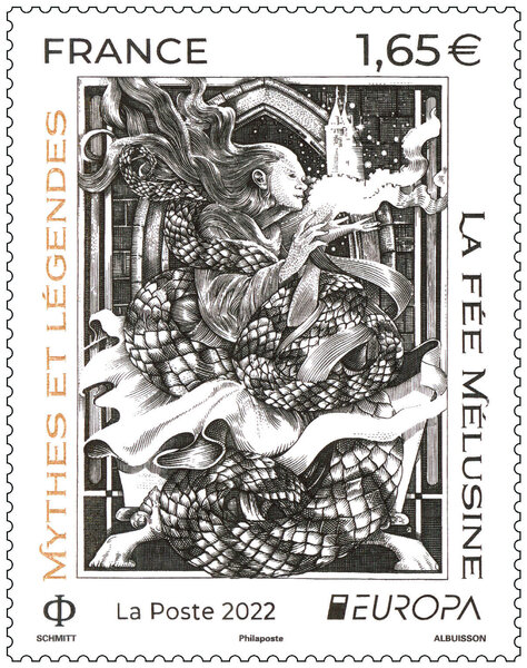 Timbre - Europa - Mythes et Légendes - Lettre internationale
