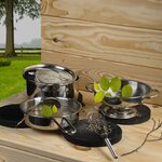 Esschert Design Ensemble d'outils cuisine de jeu pour boue 6 Pièces Inox