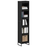 vidaXL Bibliothèque Chêne noir 80 x 30 x 155 cm Bois d'ingénierie