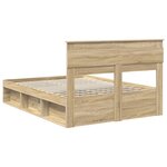 vidaXL Cadre de lit Sonoma 160 x 200 cm Bois de pin massif
